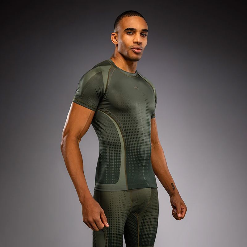 Rashguard da uomo Venum Stealth Rashguard khaki/verde scuro 3