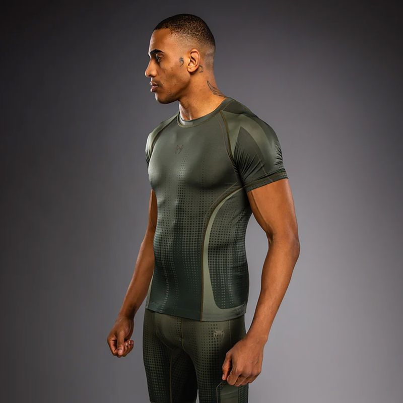 Rashguard da uomo Venum Stealth Rashguard khaki/verde scuro 4