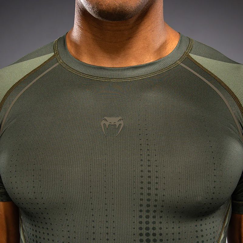 Rashguard da uomo Venum Stealth Rashguard khaki/verde scuro 5