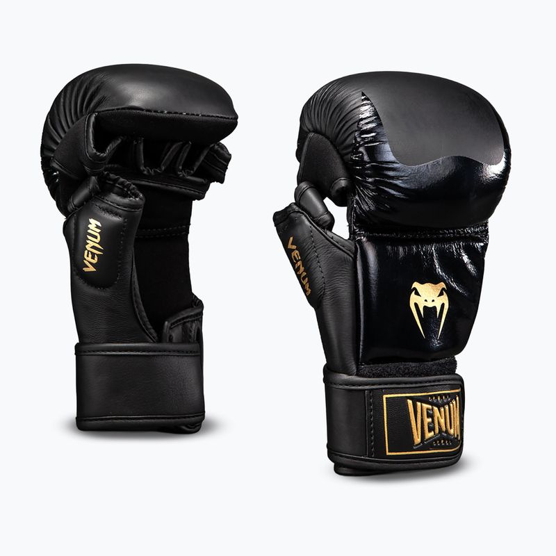 Guantoni MMA Venum Attack 2.0 Sparring Leather black/gold 2