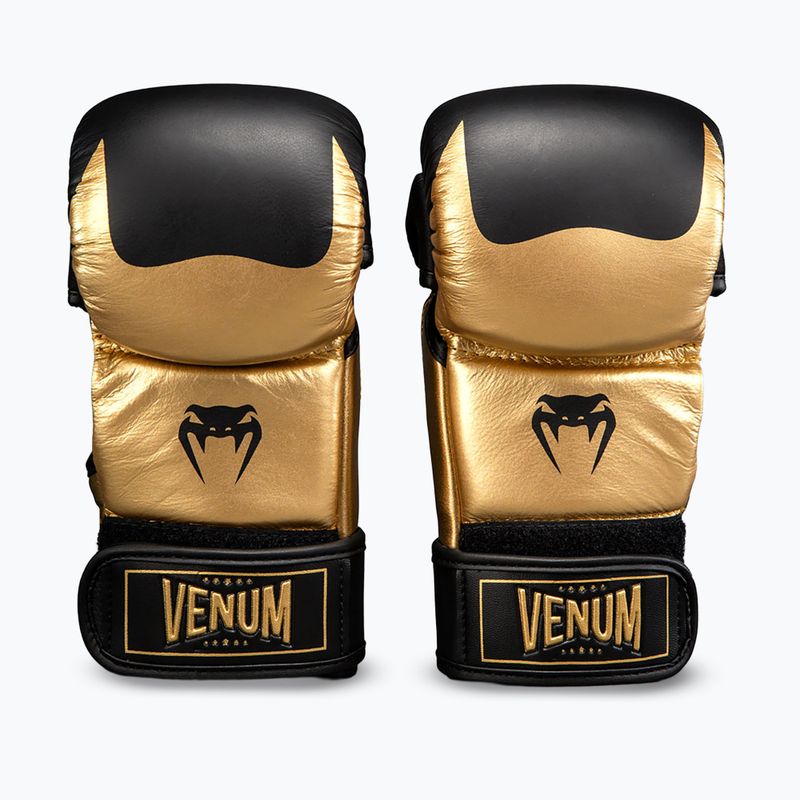 Guantoni MMA Venum Attack 2.0 Sparring Leather gold/black 2