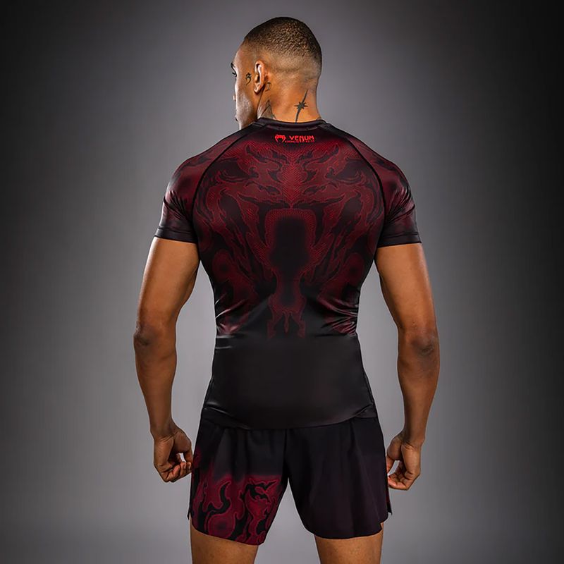 Rashguard da uomo Venum Spectre nero/rosso 3