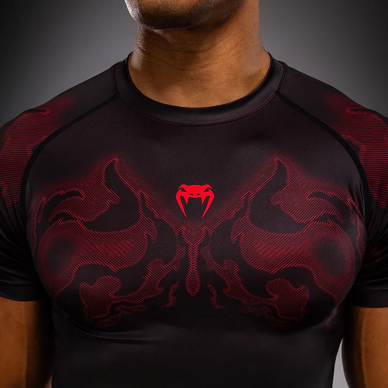 Rashguard da uomo Venum Spectre nero/rosso 5