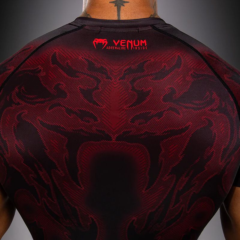 Rashguard da uomo Venum Spectre nero/rosso 6