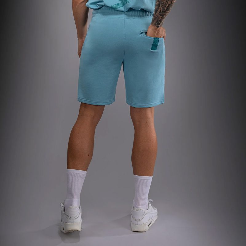 Pantaloncini uomo Venum Contender Fleece Cotton Turquoise 3