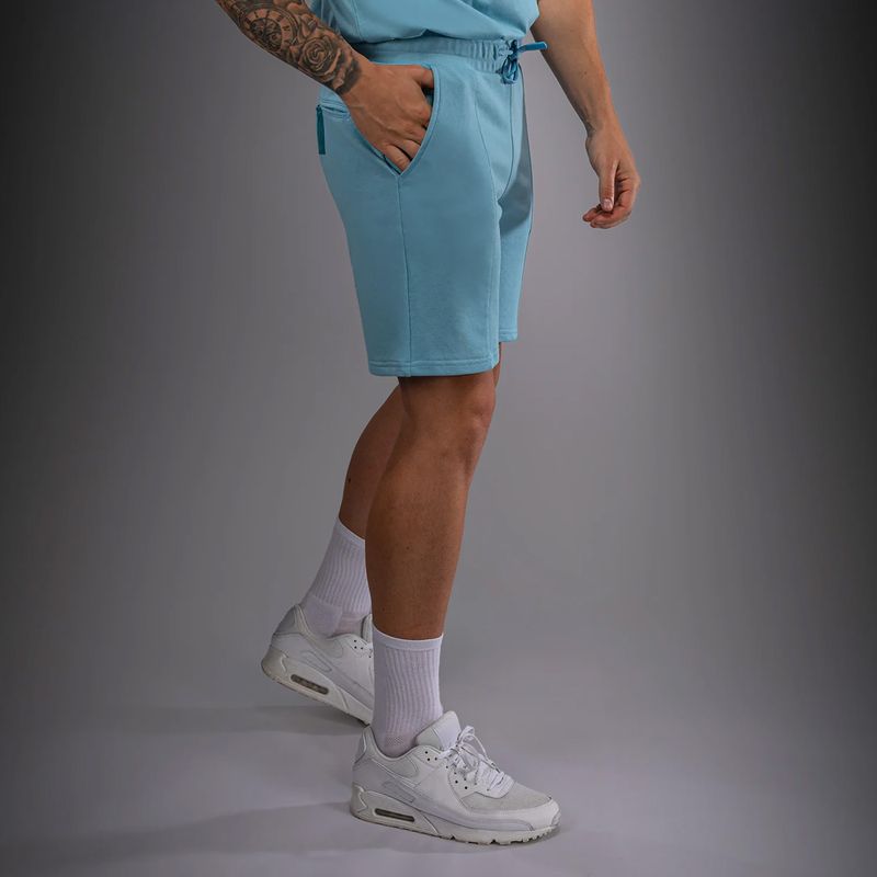 Pantaloncini uomo Venum Contender Fleece Cotton Turquoise 4