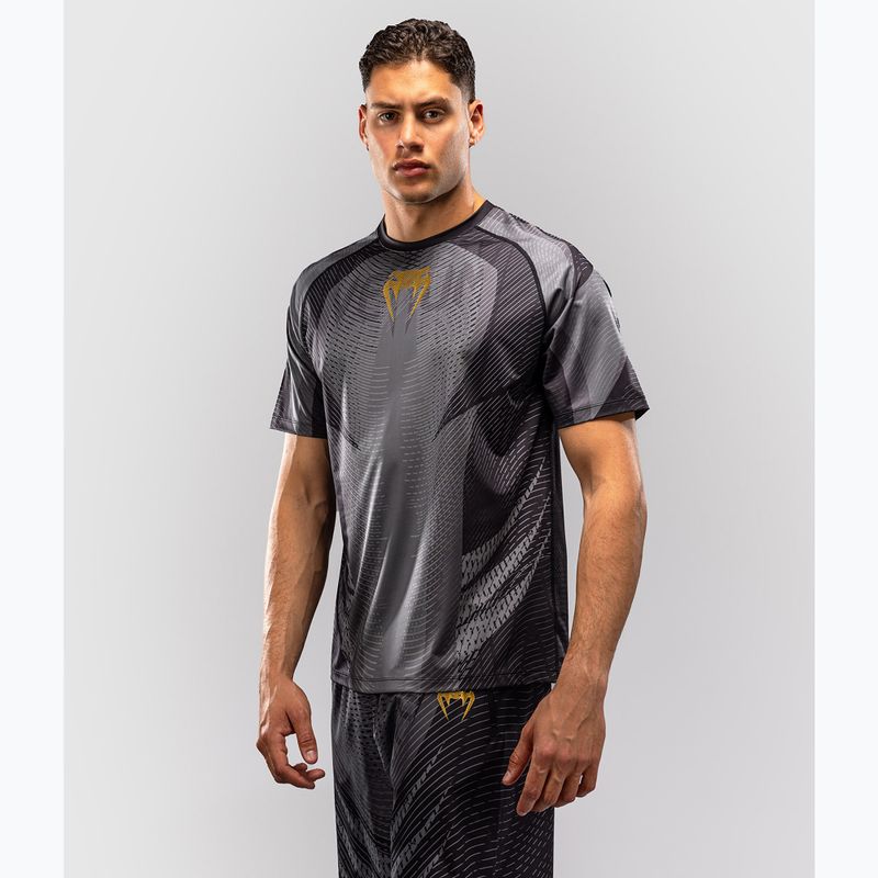 T-shirt da uomo Venum Galactic 3.0 Dry Tech black/gold 3