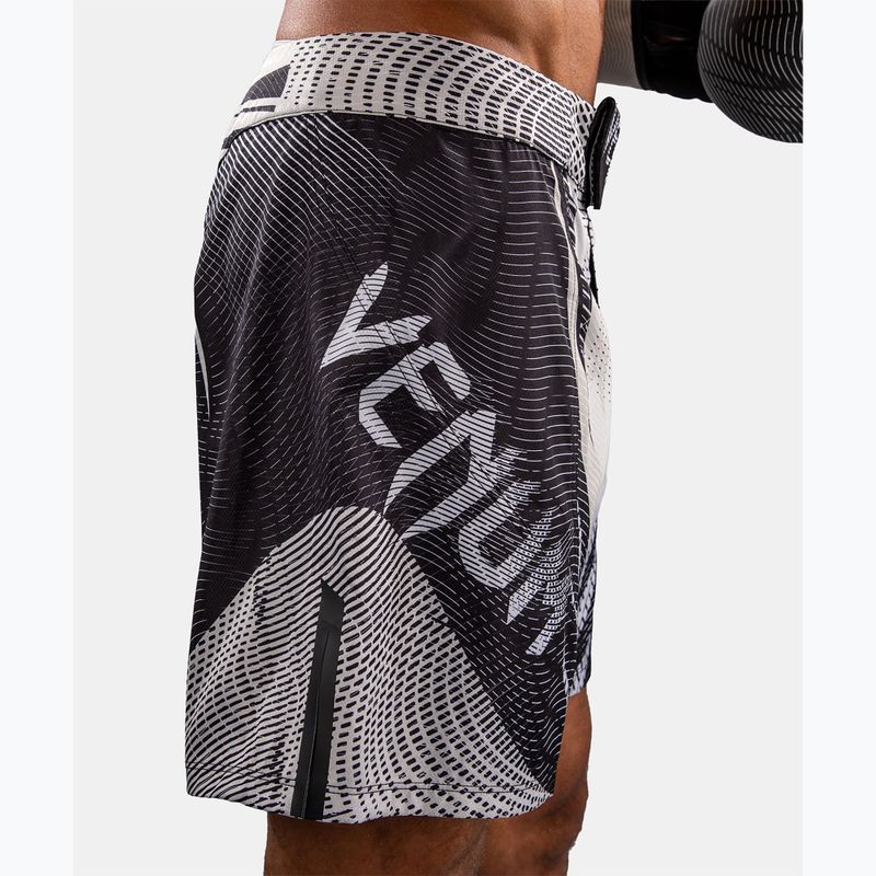Pantaloncini da allenamento uomo Venum Galactic 3.0 Fight off white/black 8