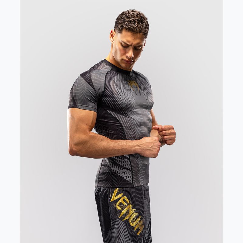 Rashguard da uomo Venum Galactic 3.0 Rashguard SS black/gold 4