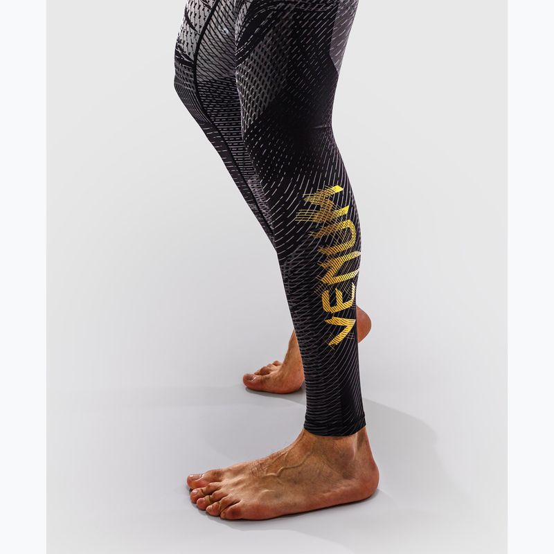 Leggings da allenamento uomo Venum Galactic 3.0 Spats black/gold 6