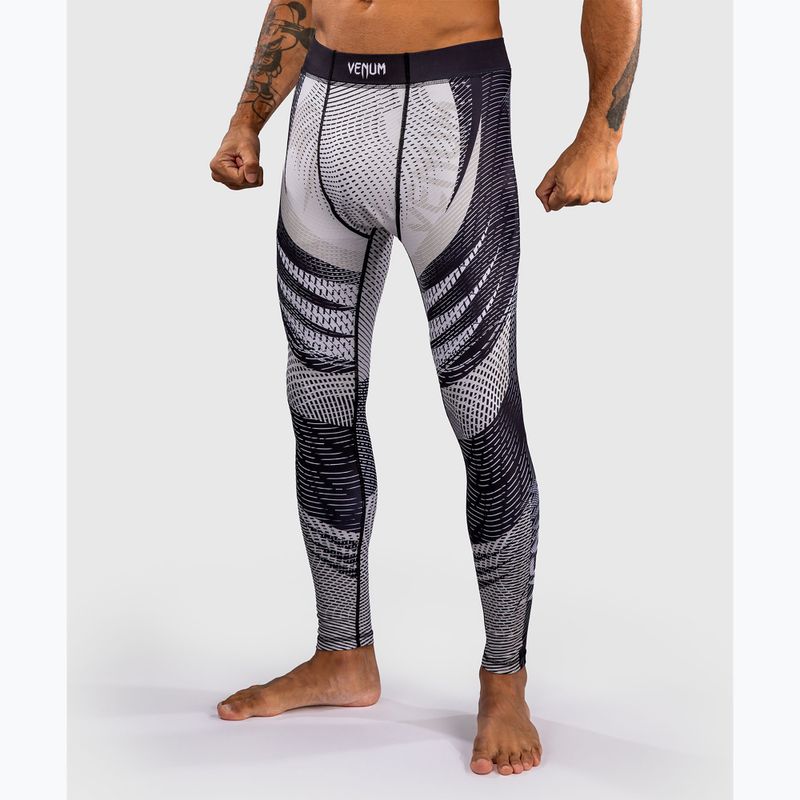 Leggings da allenamento uomo Venum Galactic 3.0 Spats off white/black 4