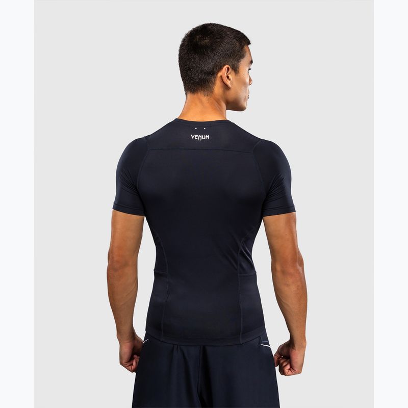 Rashguard da uomo Venum G-Core Rashguard SS navy blue/white 3
