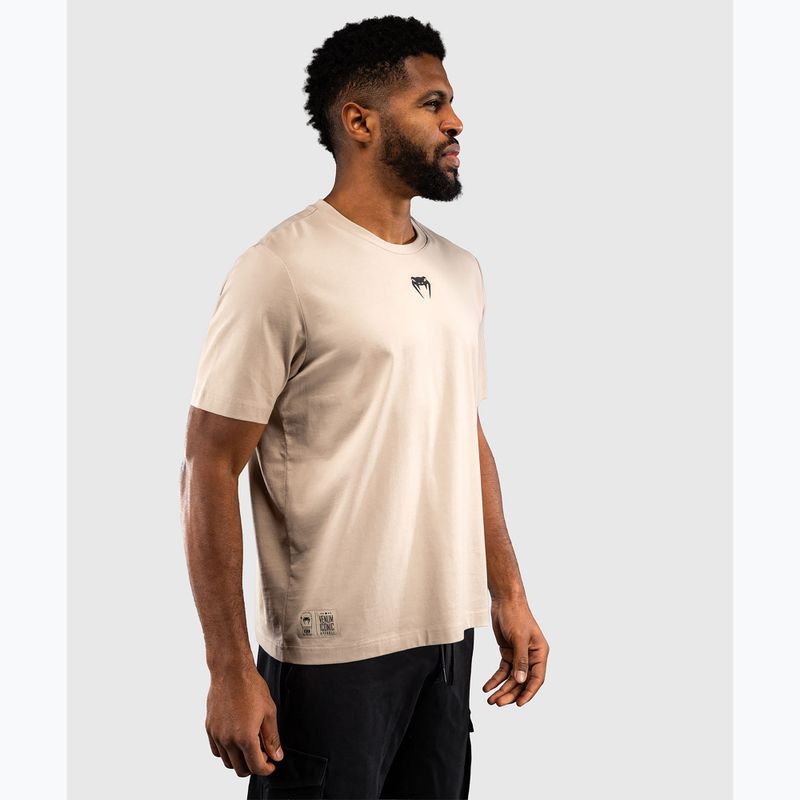 T-shirt da uomo Venum Fight Icon Cotton beige 3