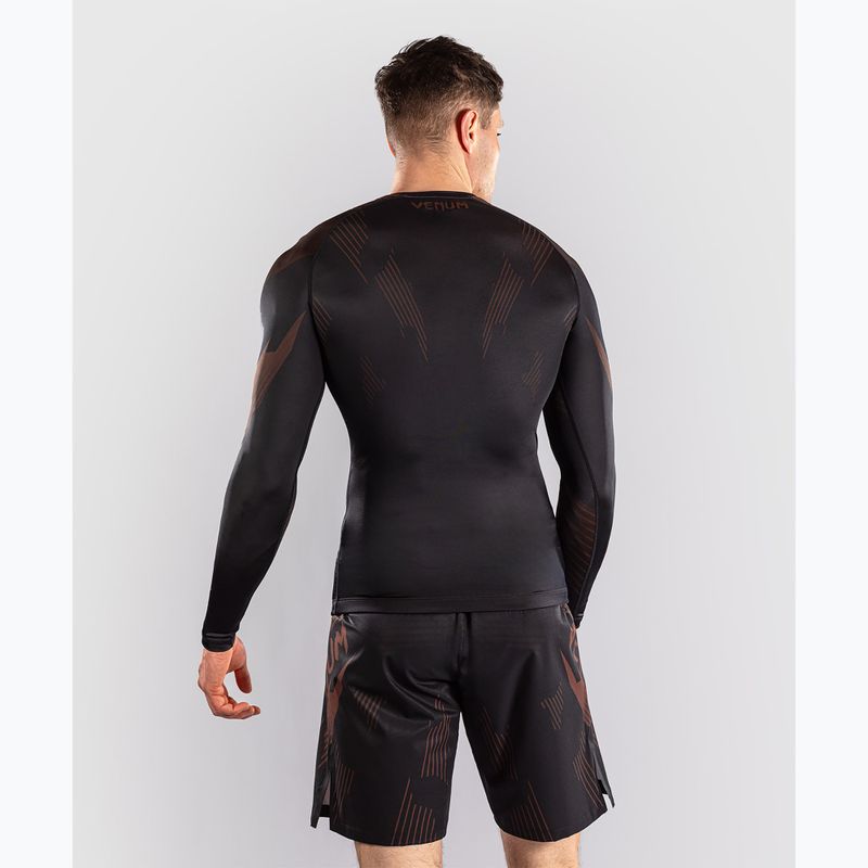 Rashguard uomo manica lunga Venum No-Gi 6.0 Rashguard black/brown 3