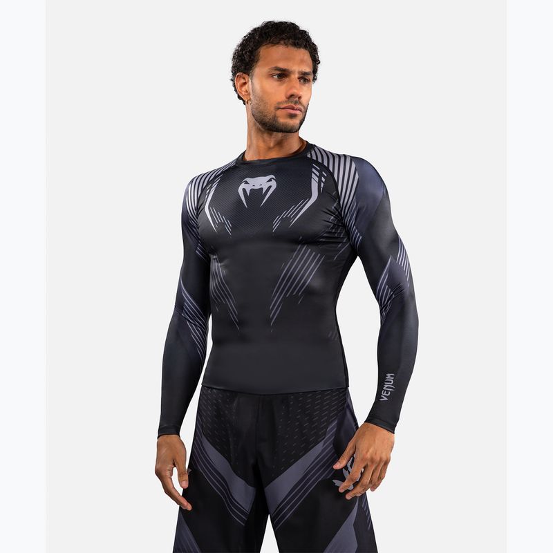 Rashguard uomo manica lunga Venum No-Gi 6.0 Rashguard black/grey 4