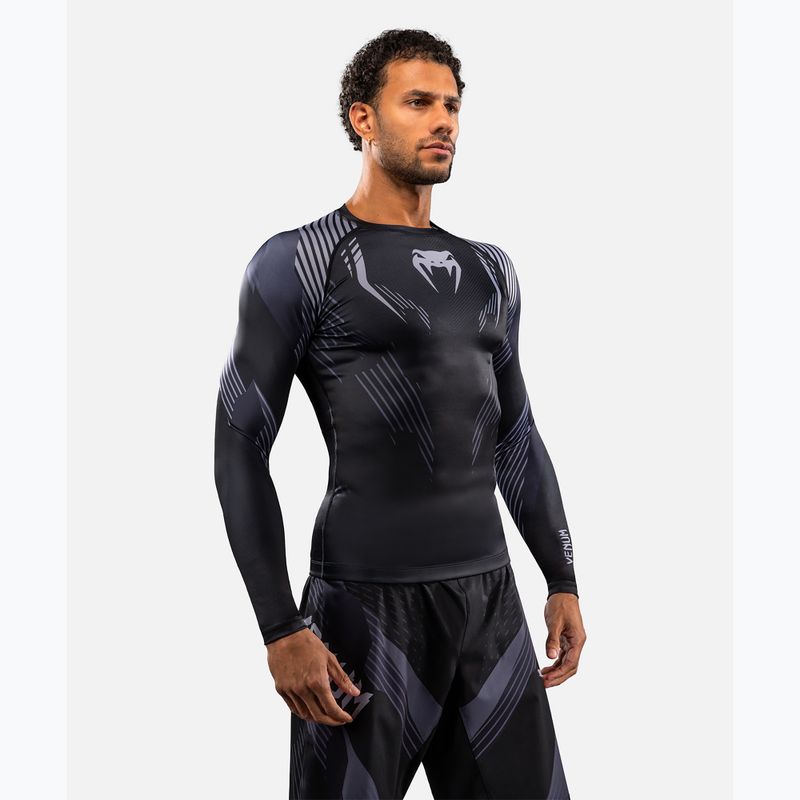 Rashguard uomo manica lunga Venum No-Gi 6.0 Rashguard black/grey 5