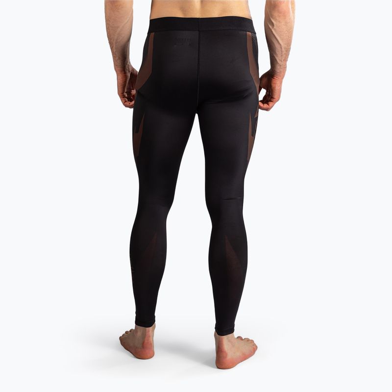 Leggings da allenamento uomo Venum No-Gi 6.0 Spats Black/Brown 3