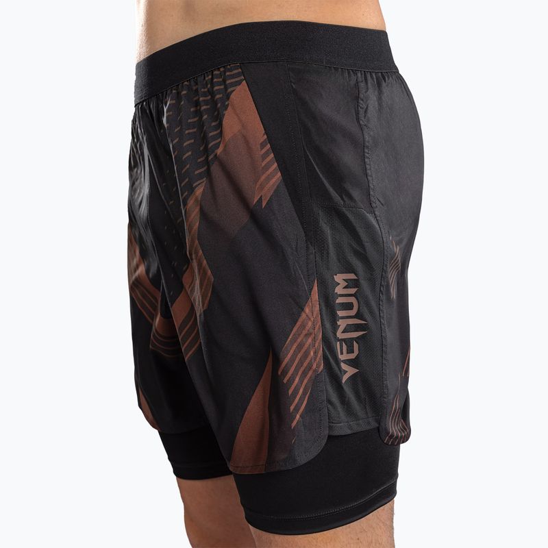 Pantaloncini da allenamento uomo Venum No-Gi 6.0 Training black/brown 5
