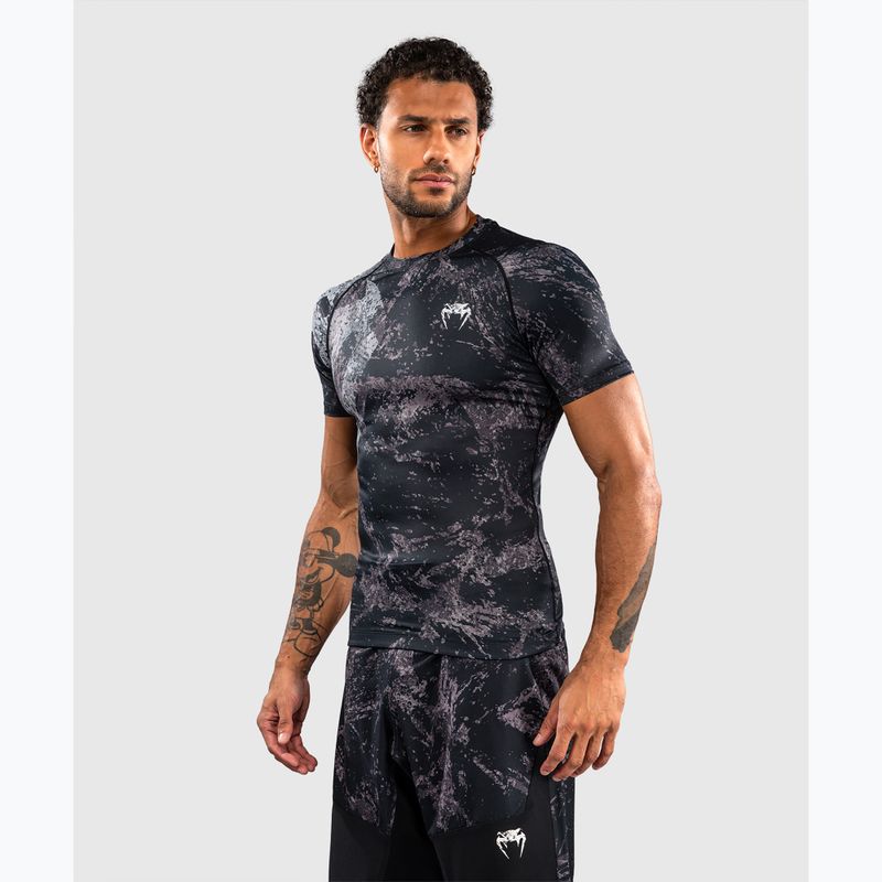 Rashguard da uomo Venum Rage & Workout Rashguard SS black/grey 3