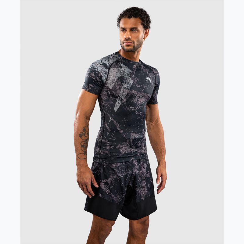 Rashguard da uomo Venum Rage & Workout Rashguard SS black/grey 4