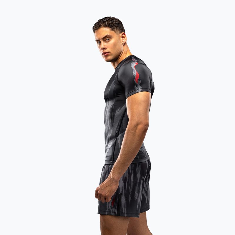 Rashguard da uomo Venum Demon Rashguard SS black/grey 3