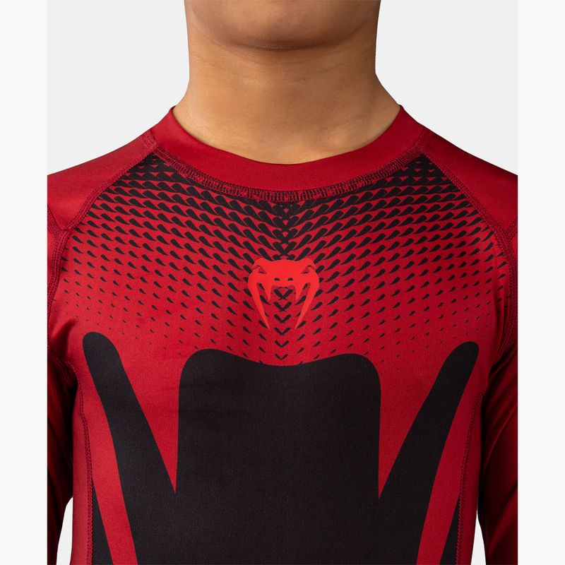 Rashguard per bambini Venum Attack Rashguard SS black/red 5