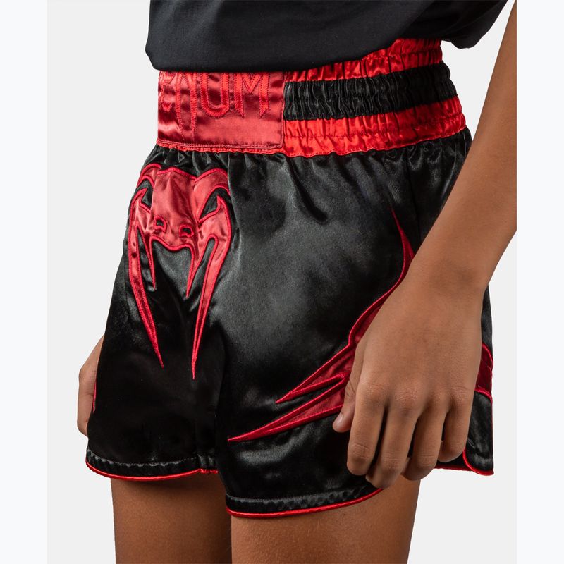 Pantaloncini da allenamento per bambini Venum Attack Muay Thai black/red 4