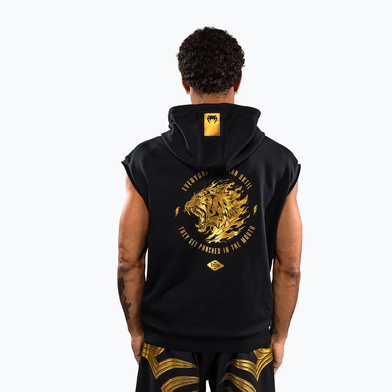 Felpa da uomo Venum x Mike Tyson Tiger Sleeveless Hoodie black/gold 3
