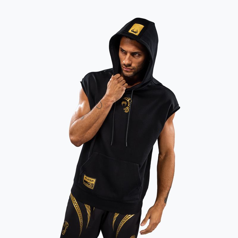 Felpa da uomo Venum x Mike Tyson Tiger Sleeveless Hoodie black/gold 4