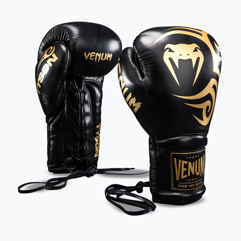 Guantoni da boxe Venum Giant 2.0 Mike Tyson Pro Boxing black/gold 2