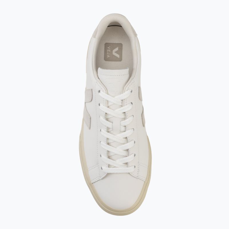 Scarpe da uomo VEJA Campo Leather extra white/natural suede 5