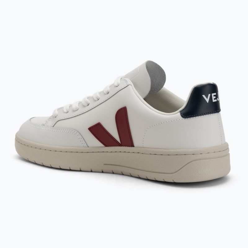 Scarpe uomo VEJA V-12 Leather white/marsala/navy 3