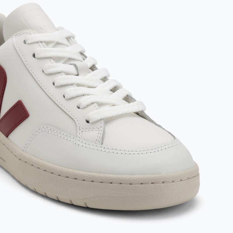 Scarpe uomo VEJA V-12 Leather white/marsala/navy 7