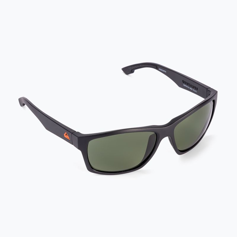 Occhiali da sole Quiksilver Trailway Polarized Floatable nero opaco/verde polarizzato