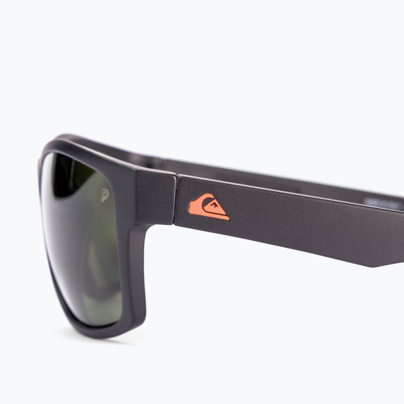 Occhiali da sole Quiksilver Trailway Polarized Floatable nero opaco/verde polarizzato 3