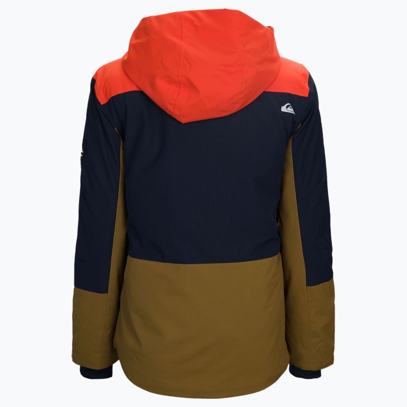 Giacca da snowboard Quiksilver Ambition in purea di zucca per bambini 2