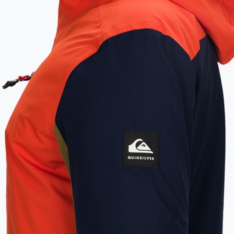Giacca da snowboard Quiksilver Ambition in purea di zucca per bambini 3