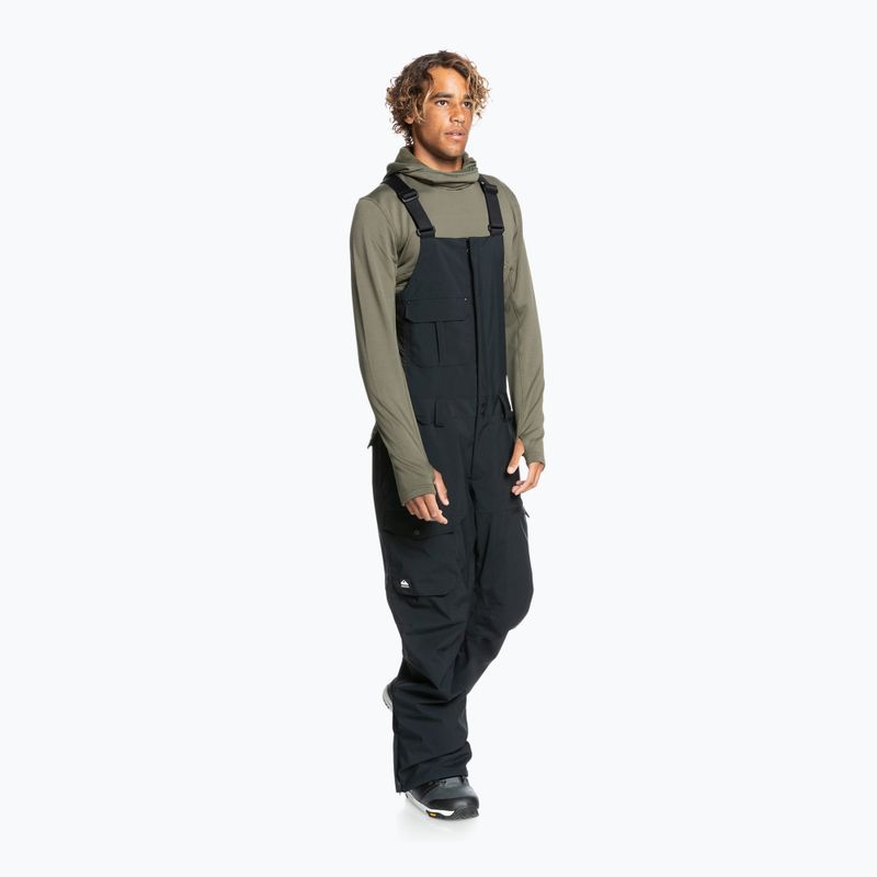 Pantaloni da snowboard Quiksilver Utility Bib 2022 da uomo nero vero 2