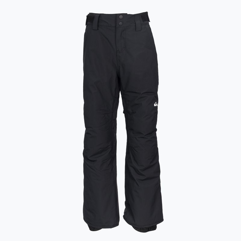 Pantaloni da snowboard Quiksilver Estate per bambini, nero