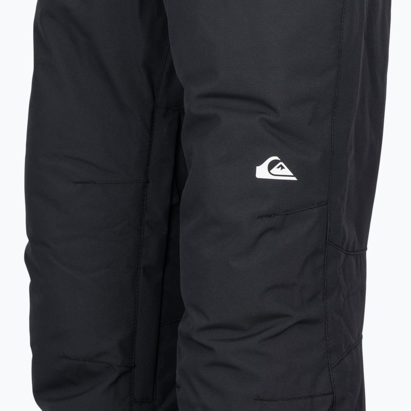 Pantaloni da snowboard Quiksilver Estate per bambini, nero 3