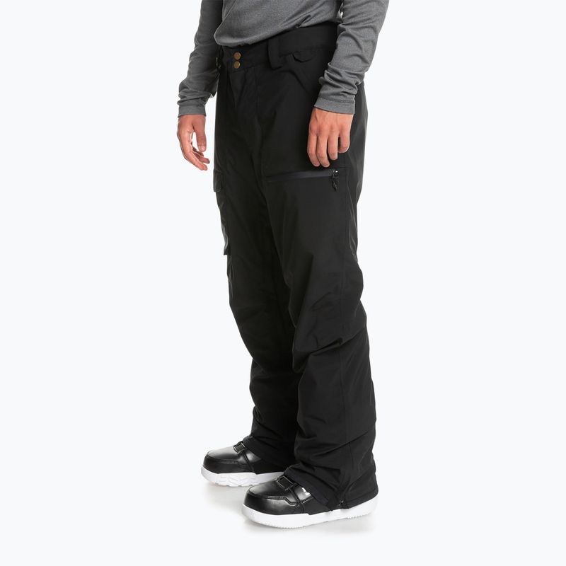Pantaloni da snowboard Quiksilver Utility da uomo nero vero 2