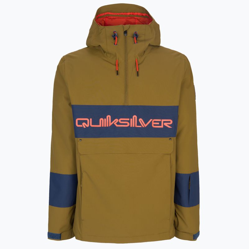 Giacca da snowboard Quiksilver Steeze military olive da uomo