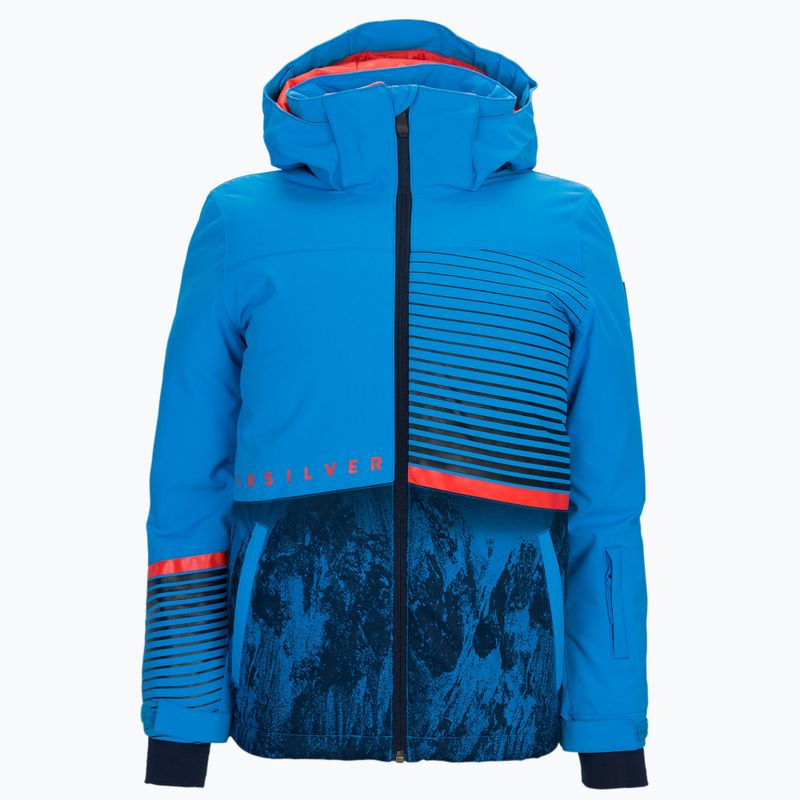 Giacca da snowboard Quiksilver Silvertip blu brillante parafinum da bambino