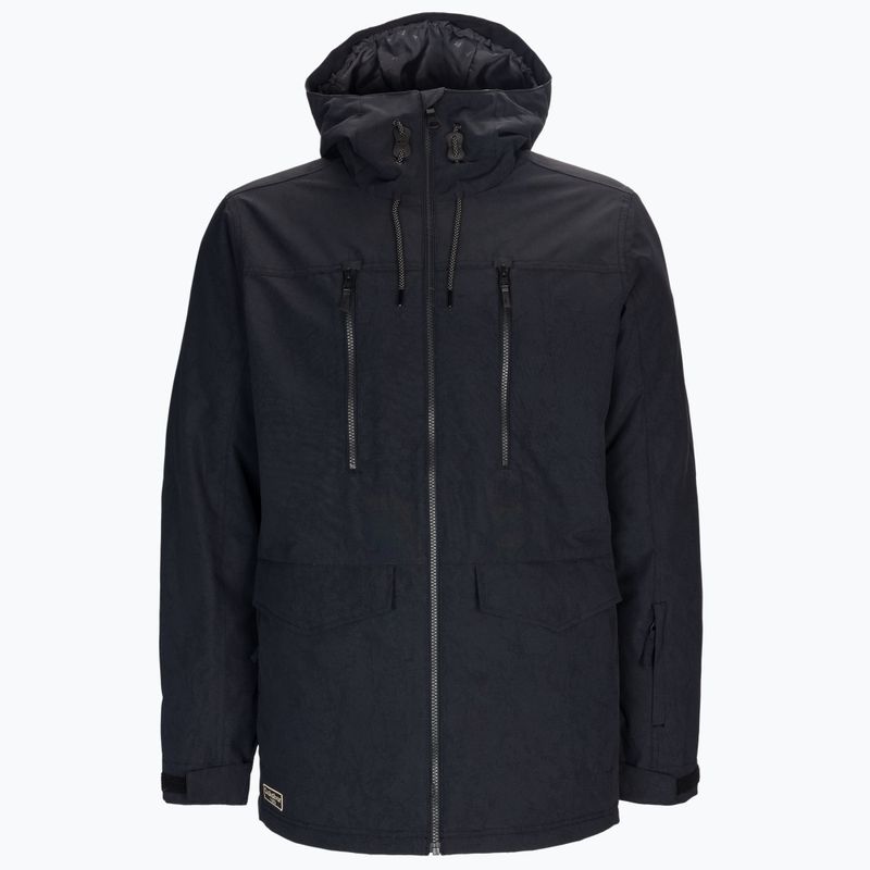 Giacca da snowboard Quiksilver Fairbanks uomo nero vero