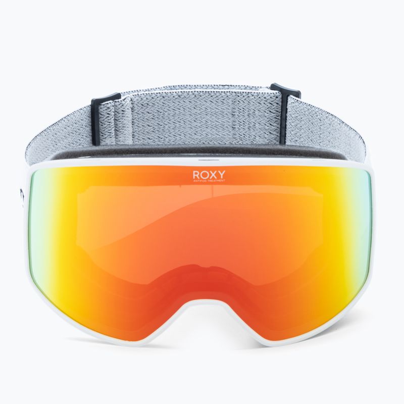 ROXY Storm Occhiali da snowboard donna bianco brillante/ambra rosa ml rosso 2