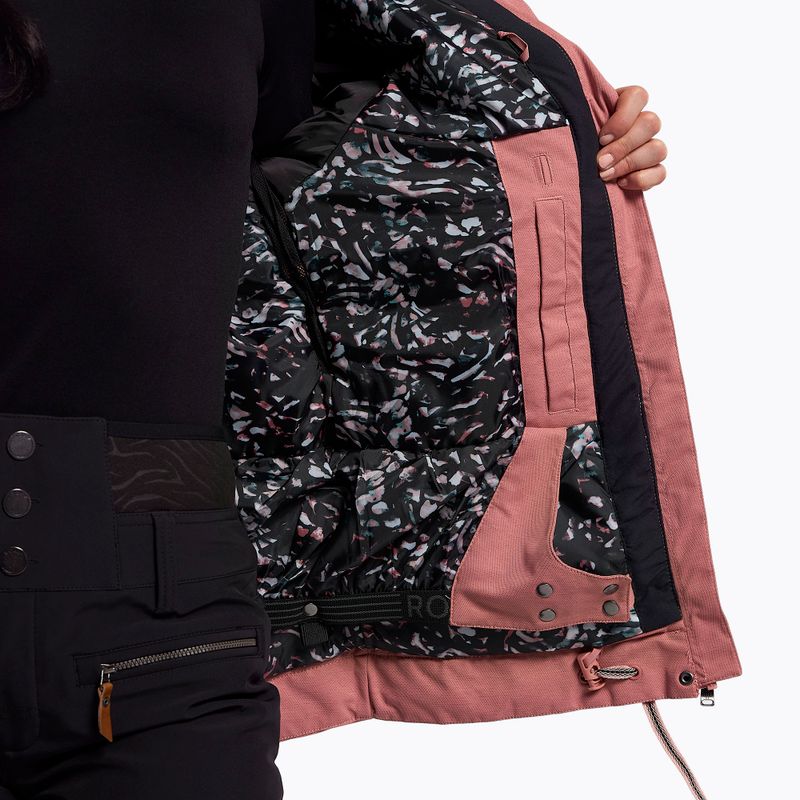 Giacca da snowboard donna ROXY Meade dusty rose 12