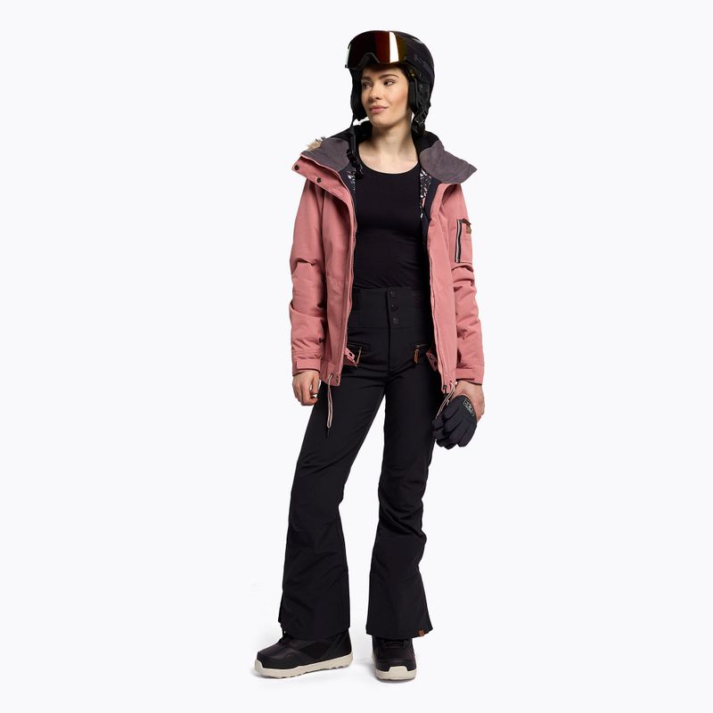 Giacca da snowboard donna ROXY Meade dusty rose 2