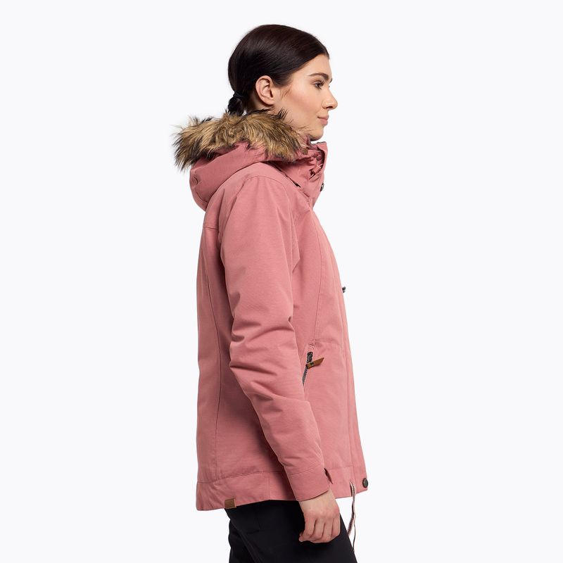 Giacca da snowboard donna ROXY Meade dusty rose 3