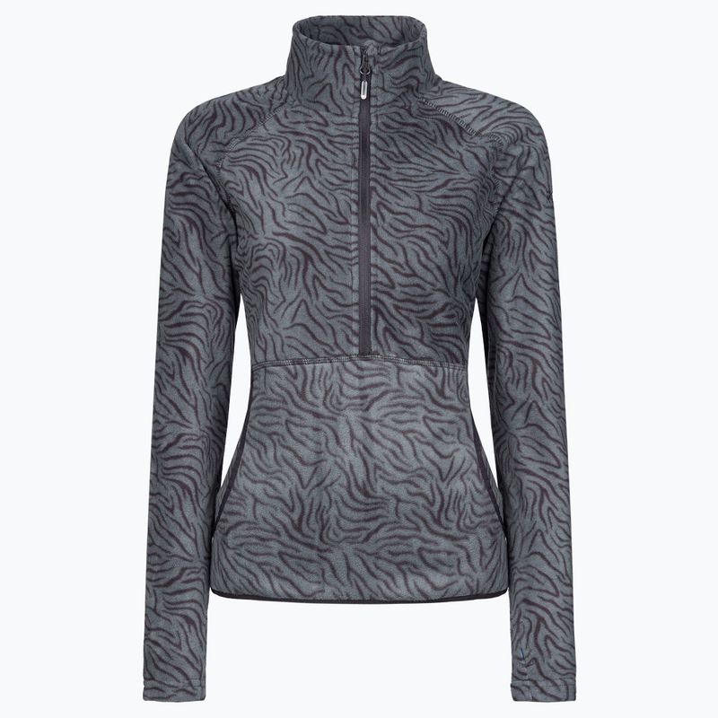 Felpa donna ROXY Cascade true black zebra print 8