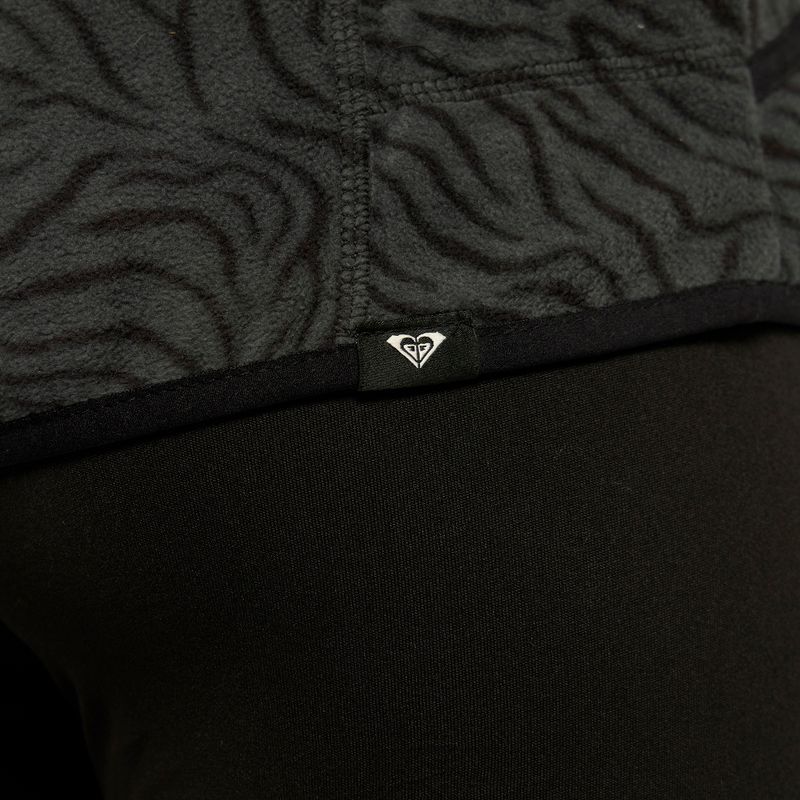 Felpa donna ROXY Cascade true black zebra print 6